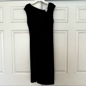 Roulette - Midi dress with twisted front - Black - Size M